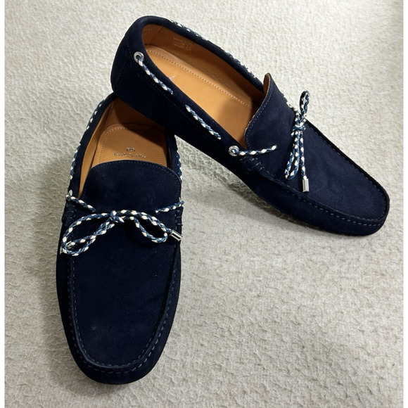 Paul Smith Men's Springfield Navy Soft Suede Leather Loafer Size 9 Slip On New - Picture 7 of 11